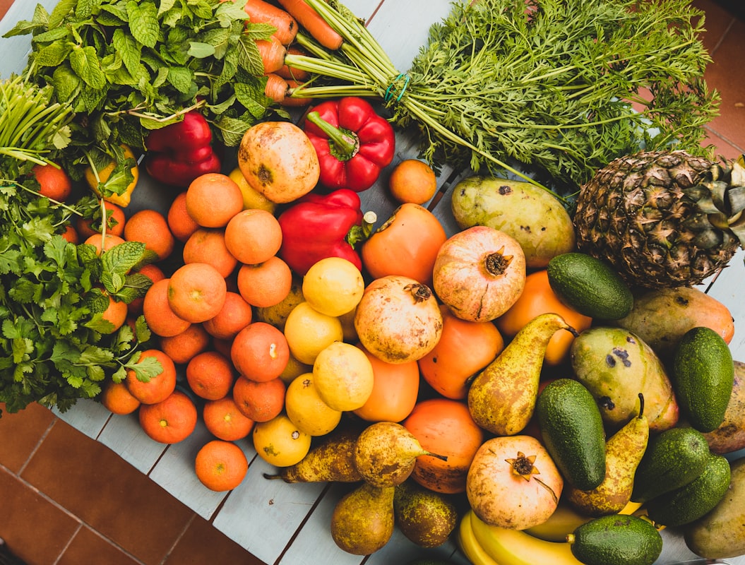 Menu vegan penuh nutrisi